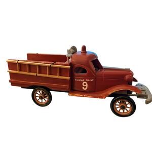 Wood Model Vintage Fire Engine Co No. 9